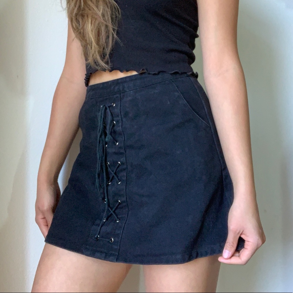 Lace Up Skirt